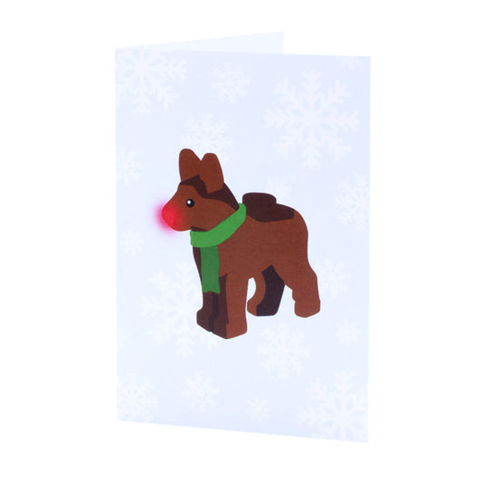 Reindeer Dog - Greeting Card