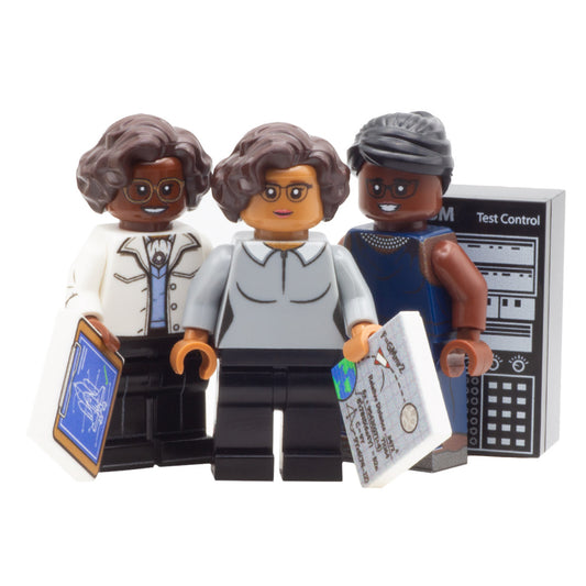 LEGO women of nasa: hidden figures custom LEGO minifigures (katherine johnson, dorothy vaughan and mary jackson)