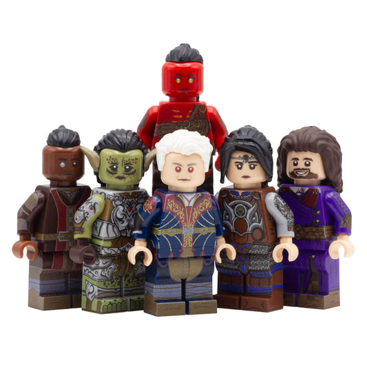 Baldur's Gate; Astarion, Lae'zel, Shadowheart, Gale, Karlach, Wyll - Custom Design LEGO Minifigure Set