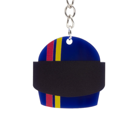 Racing Driver Helmet Keychain - Custom Design Acrylic Jewellery