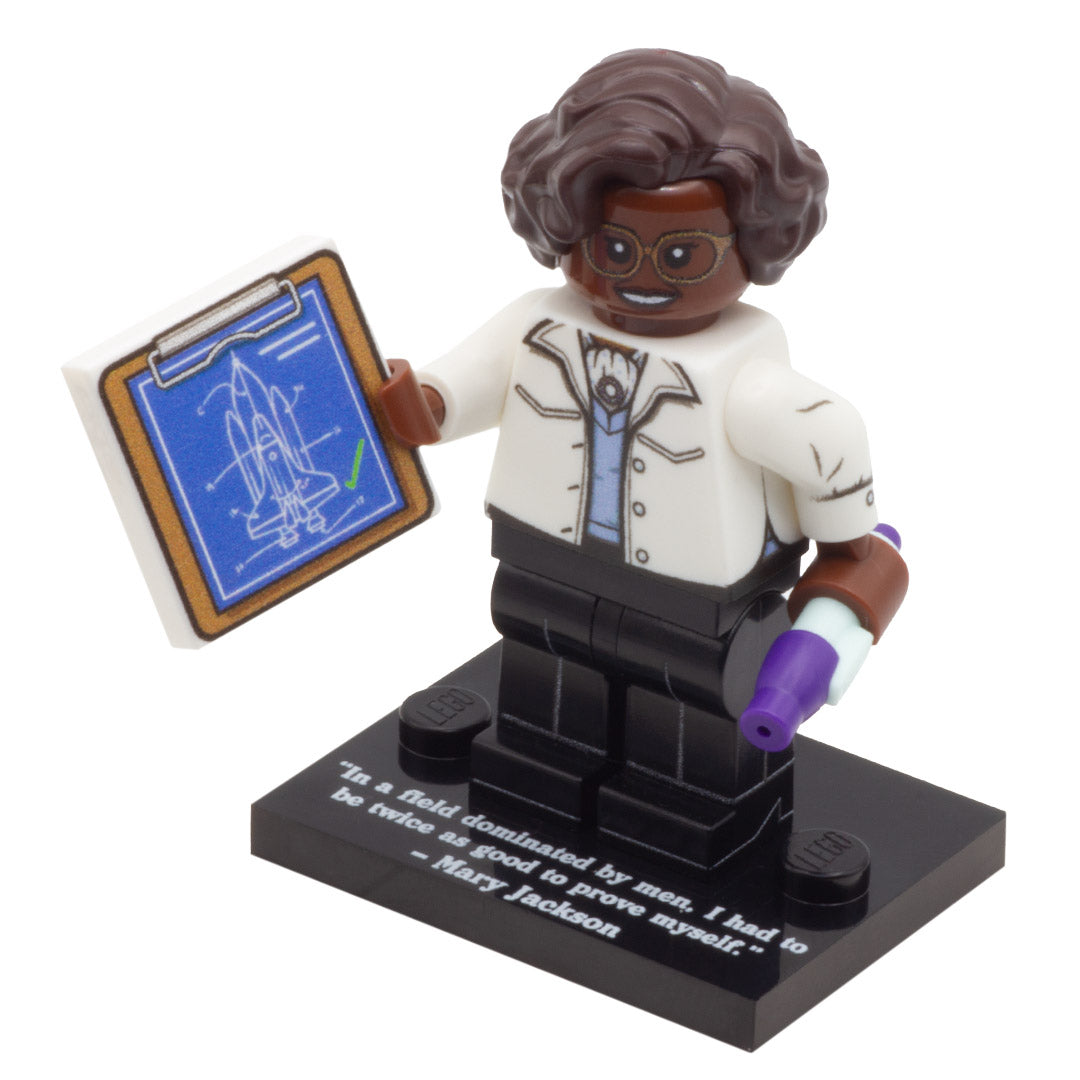 Hidden Figures; Women of NASA - Mary Jackson - Custom Design LEGO Minifigure
