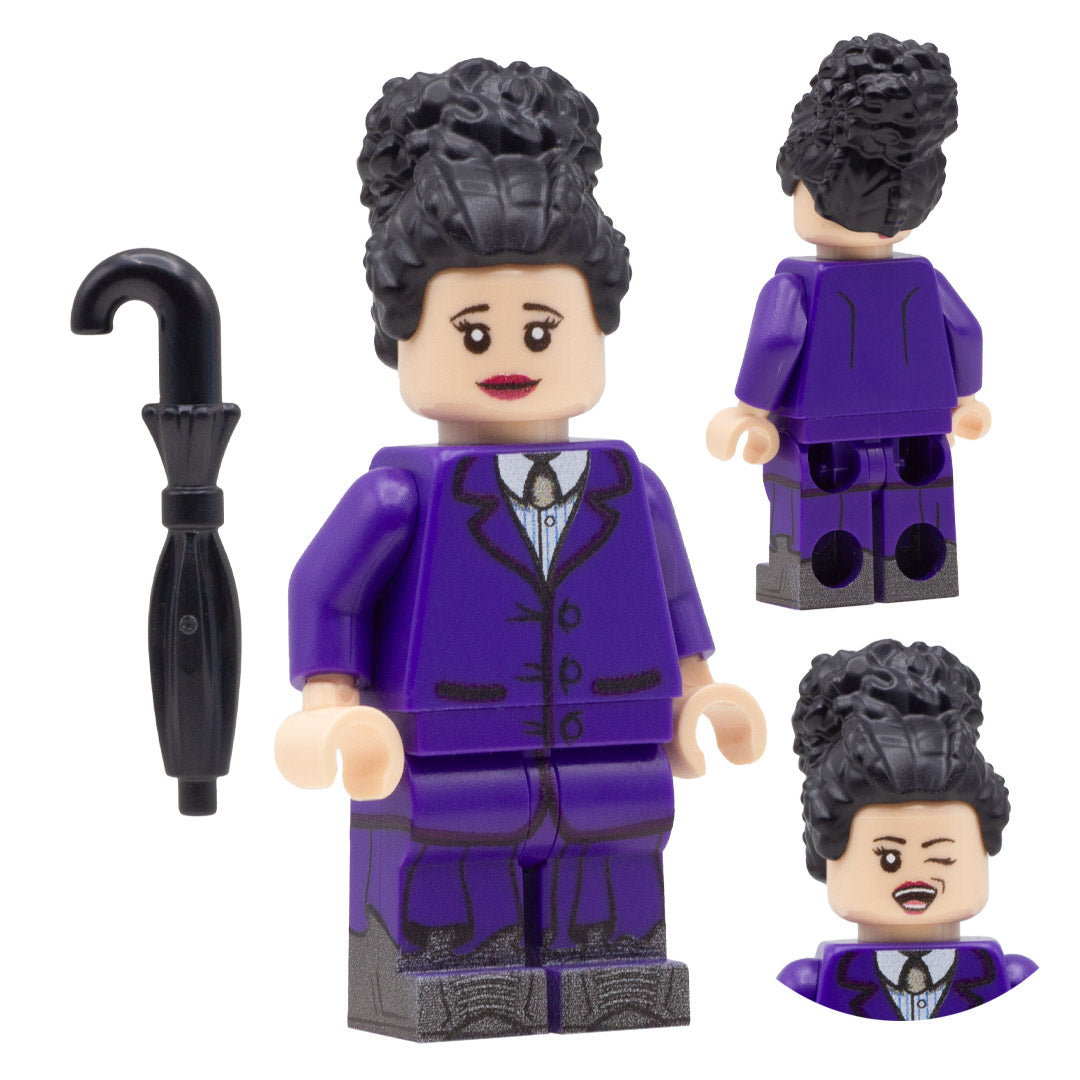 lego purple dress LEGO - Female Minifigure Lavender Dress & Dark Red Ponytail Hair Princess Castle