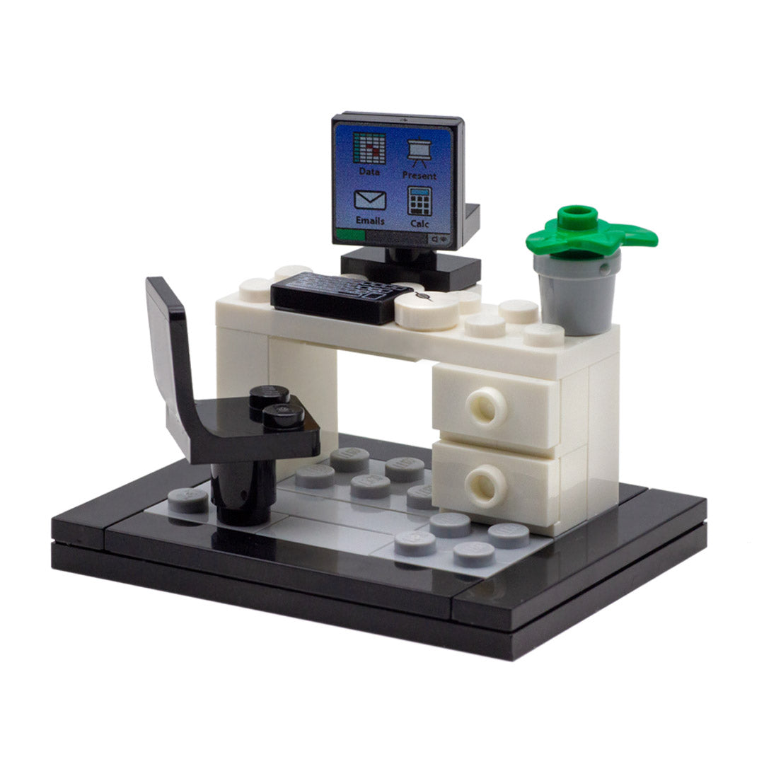 Lego Display Lego Work Table Office Desk Custom Minibuild Display –