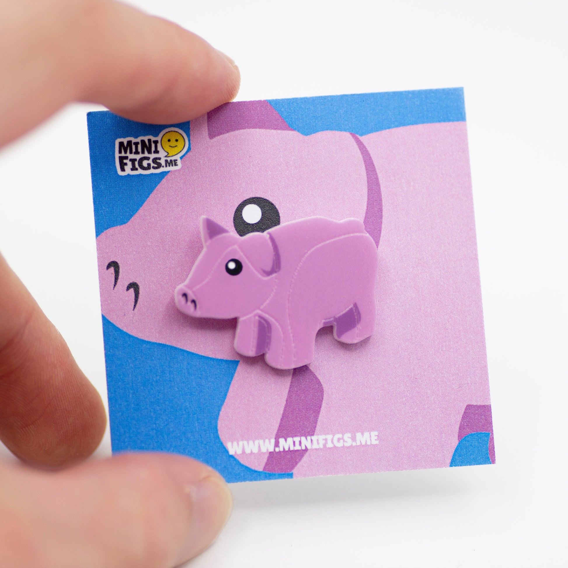 LEGO Pig Pin Badge - Acrylic Pin Badge Accessory