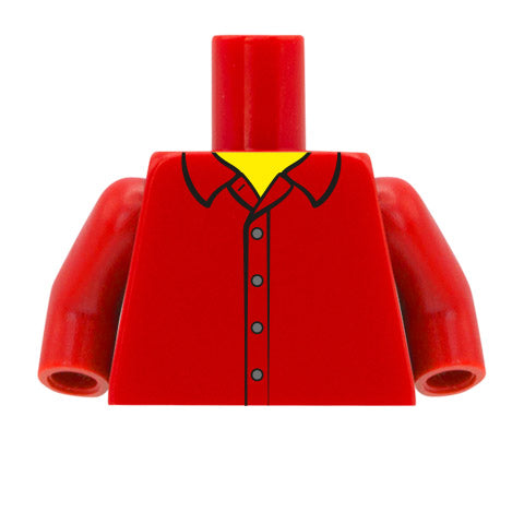 Open Collar Shirt - Custom Design Minifigure Torso