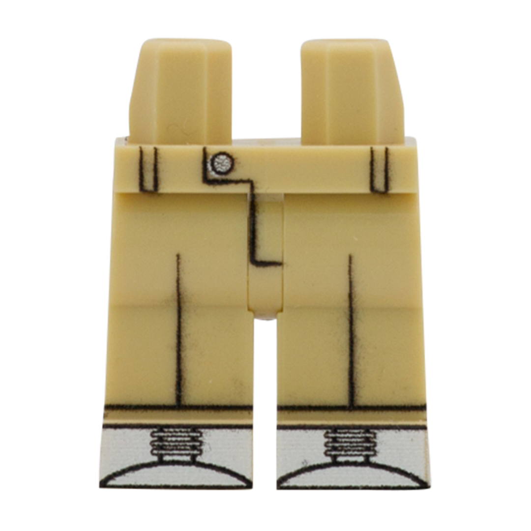 Light Tan Chinos With White Tennis Shoes Custom Printed