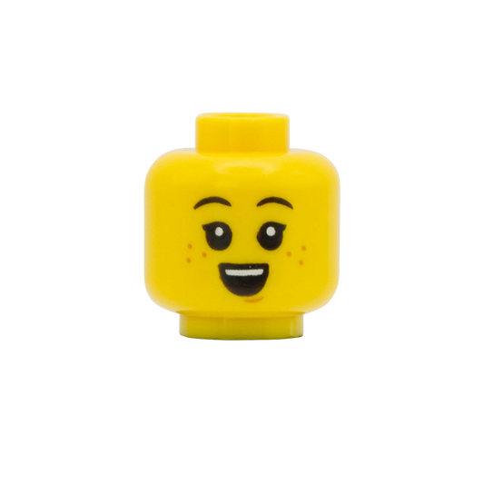 Big Grin / Sleepy Freckles - LEGO Minifigure Head