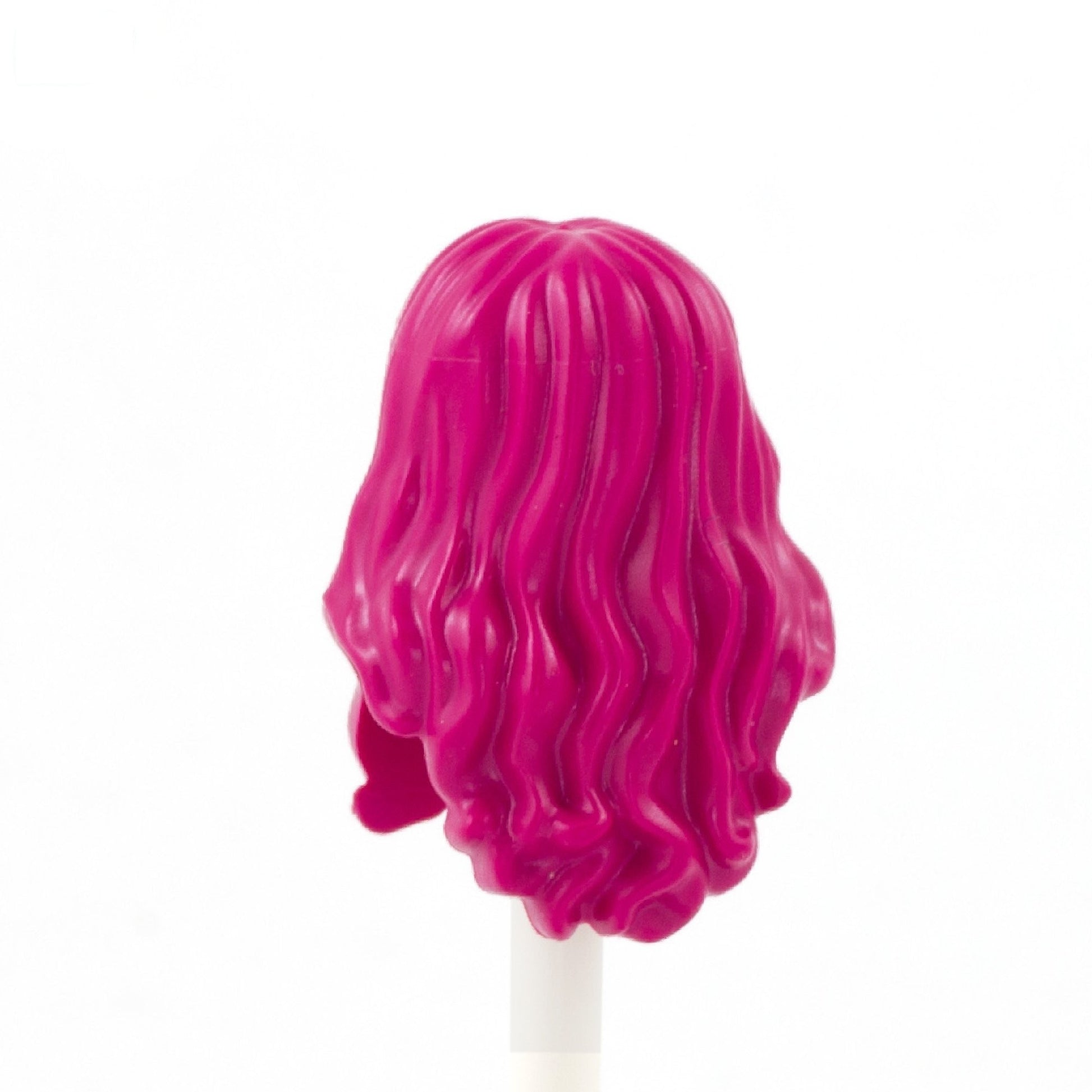 Pink Long Curly Over The Shoulder - LEGO Minifigure Hair