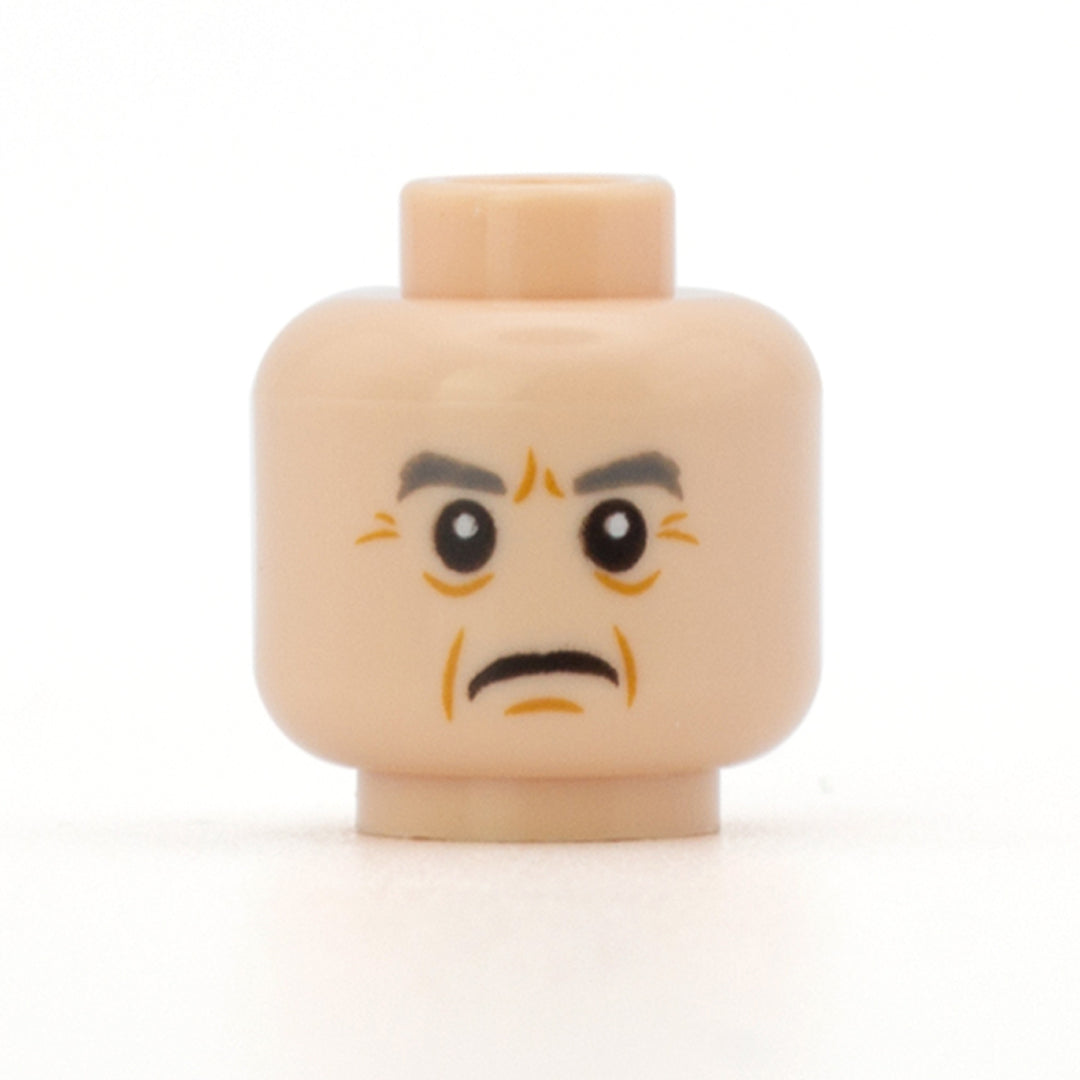 Elderly Face with Skin - LEGO Minifigure Head – Minifigs.me