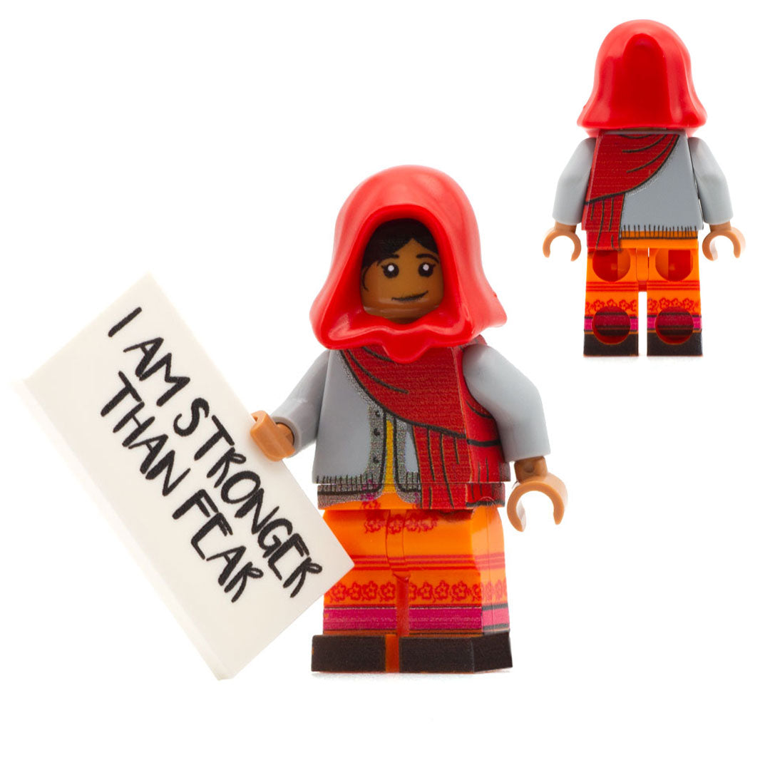 Lover Spild hver dag Malala Yousafzai - Custom Design Minifigure – Minifigs.me
