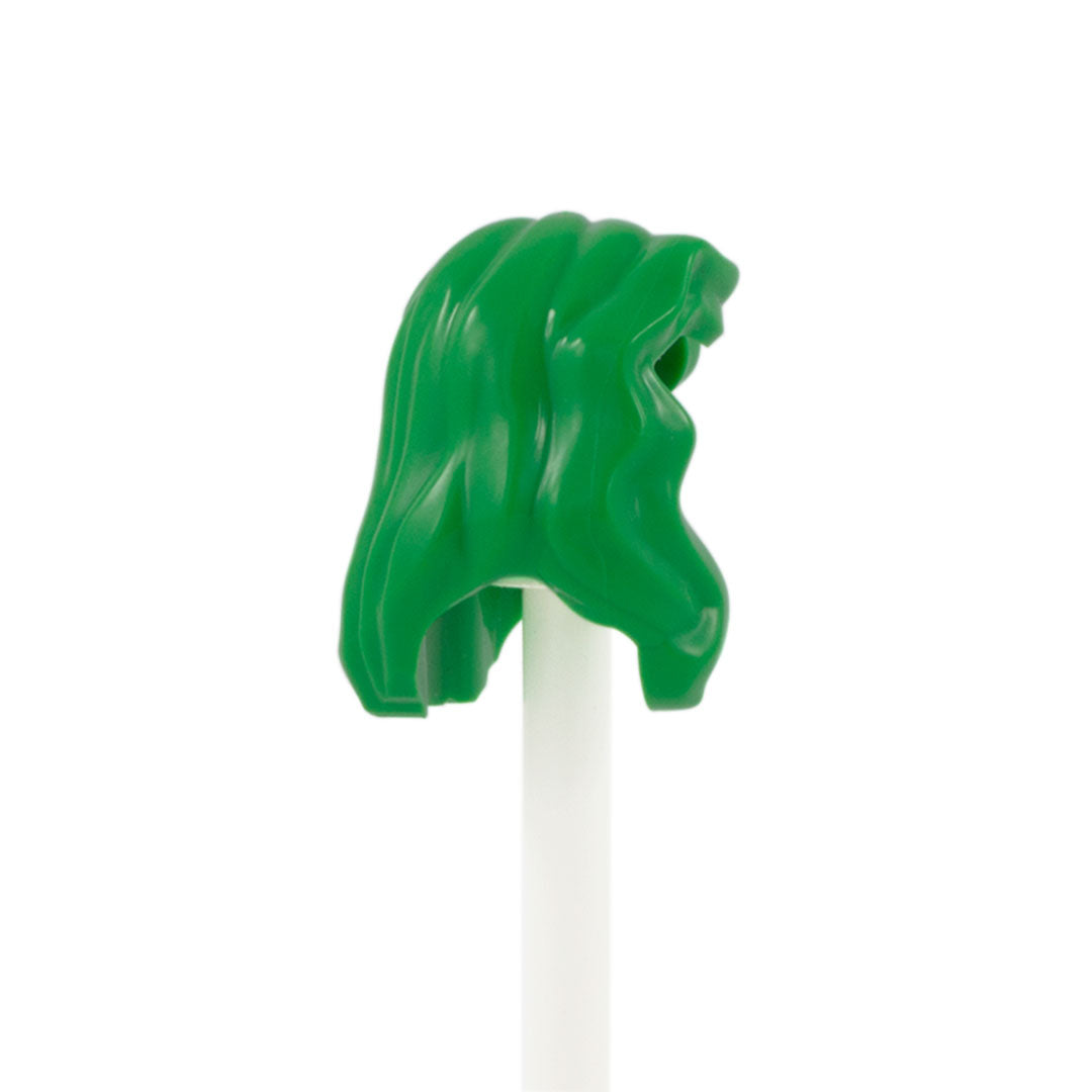 Green Wavy Hair - LEGO Minifigure Hair