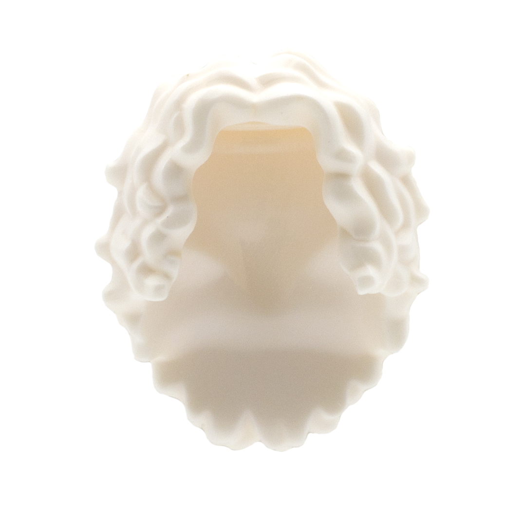 Lego white hair piece hotsell