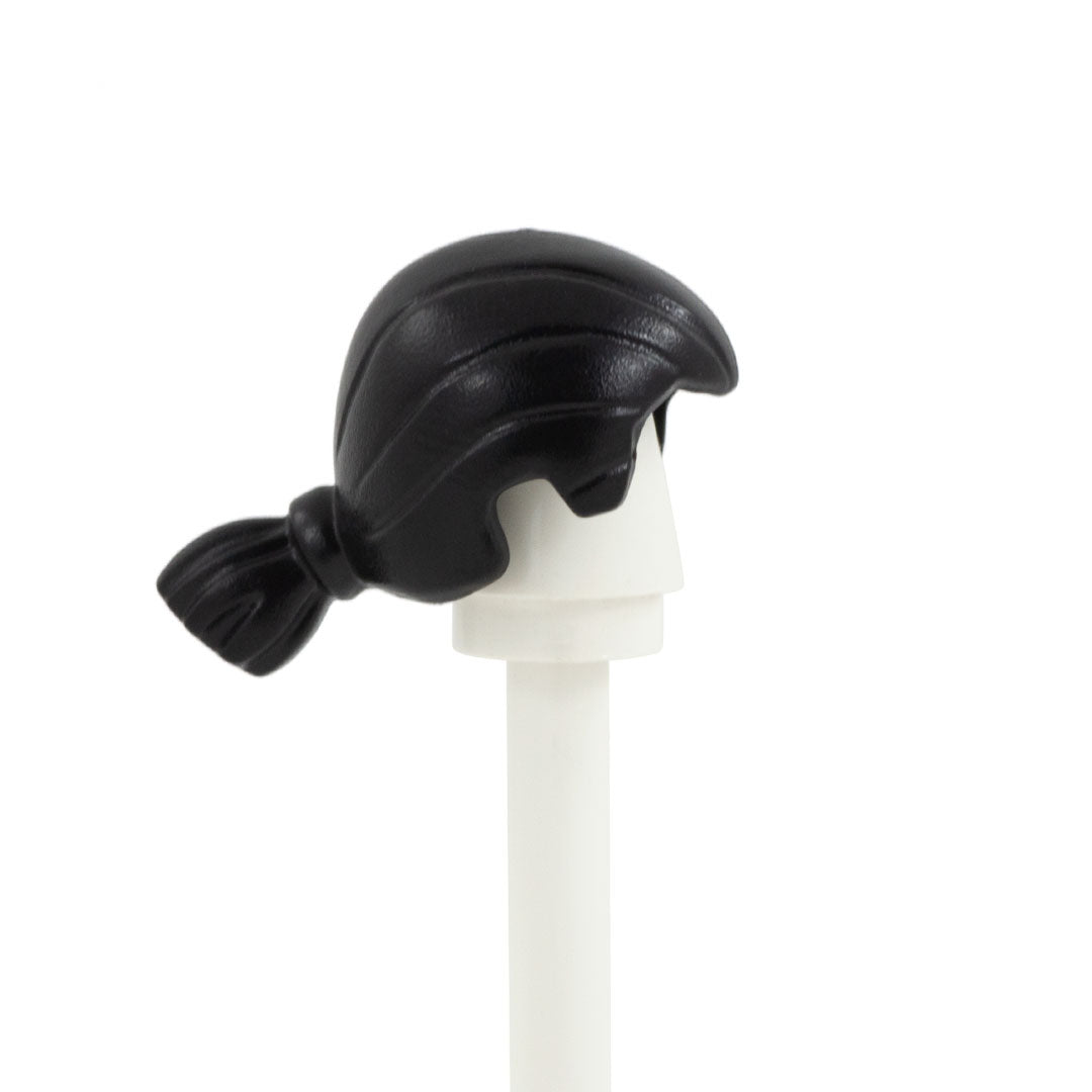 Black Short Low Ponytail - LEGO Minifigure Hair