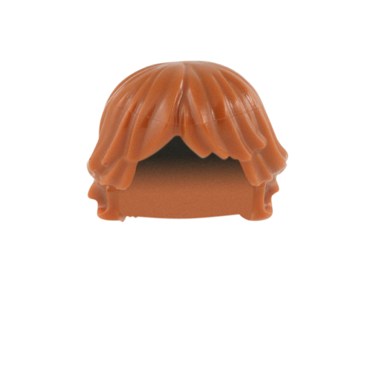 Ginger Short Shaggy with Parted Fringe - LEGO Minifigure Hair