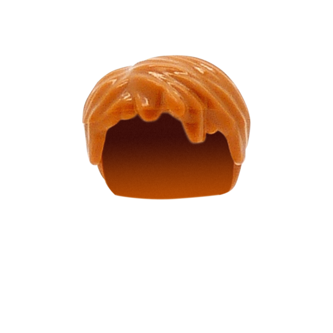 Ginger Tousled Short Hair LEGO Minifigure Hair Minifigs.me