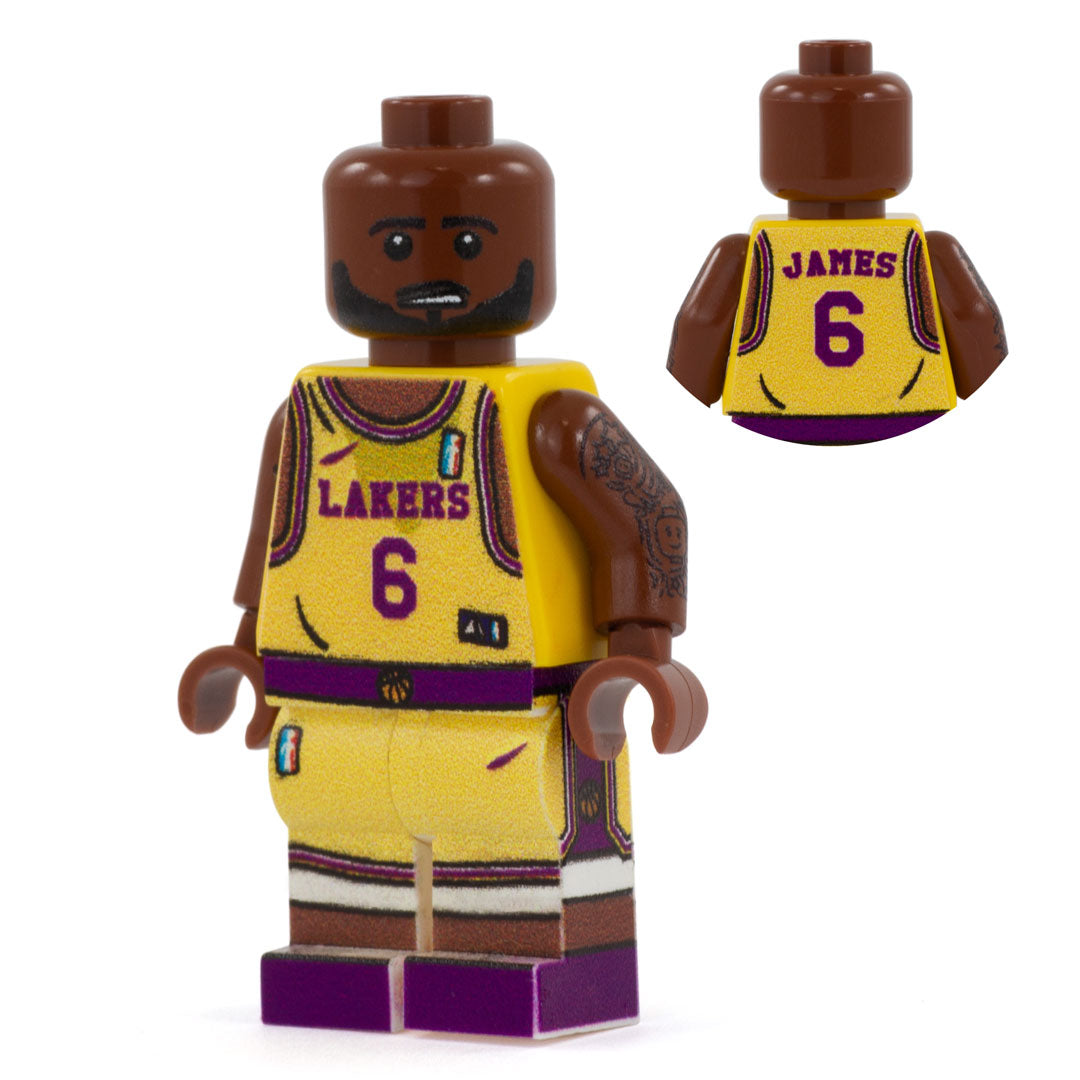 King (Lakers Edition) - Custom Design Minifigure Minifigs.me