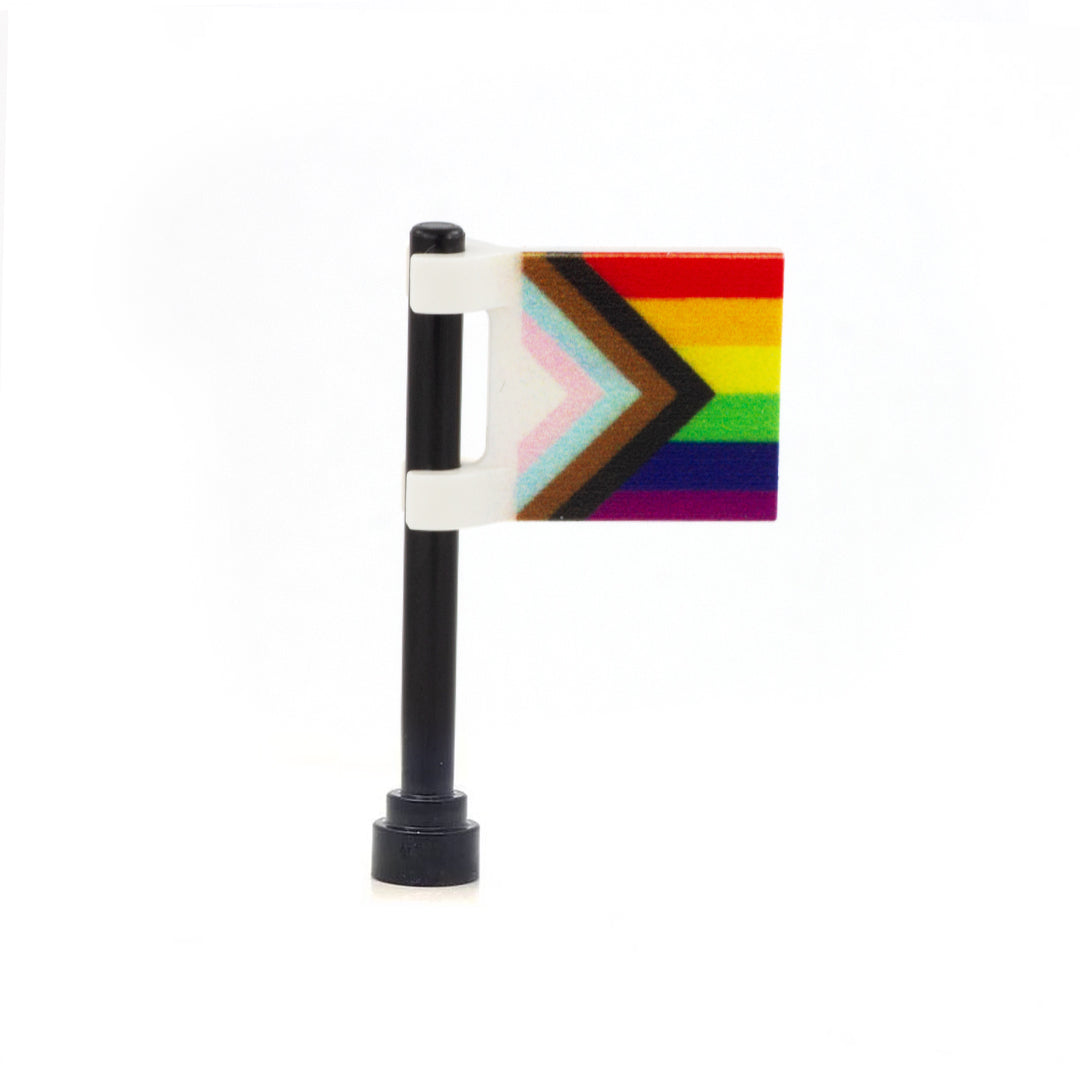 Custom Printed Inclusive Pride Flag Custom LEGO Flag Minifigs.me