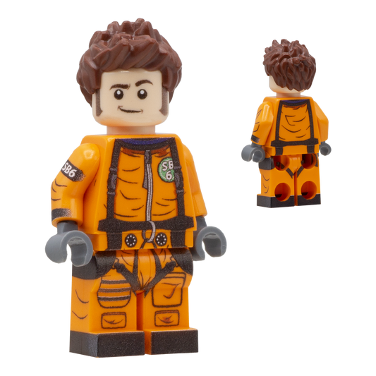 10th Time Lord in his Orange Spacesuit - Custom Design Minifigure