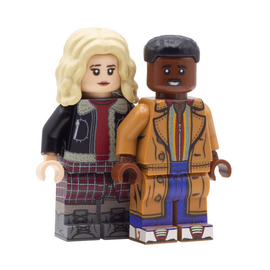 15th Doctor Who; Ncuti Gatwa and Millie Gibson - Custom Design LEGO Minifigures