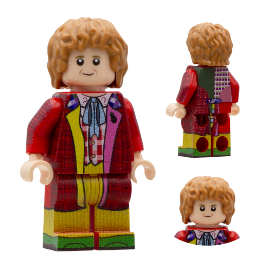 Regenerated 6th Doctor - Custom Printed LEGO Minifigure, Colin Baker  (Doctor Who) 