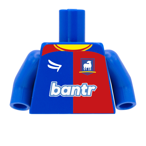 AFC Brickmond Football Shirt - Custom Design Minifigure Torso