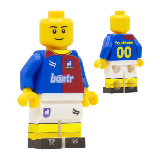 AFC Brickmond Football Kit (Various Skin Tones) - Custom Design Minifigure