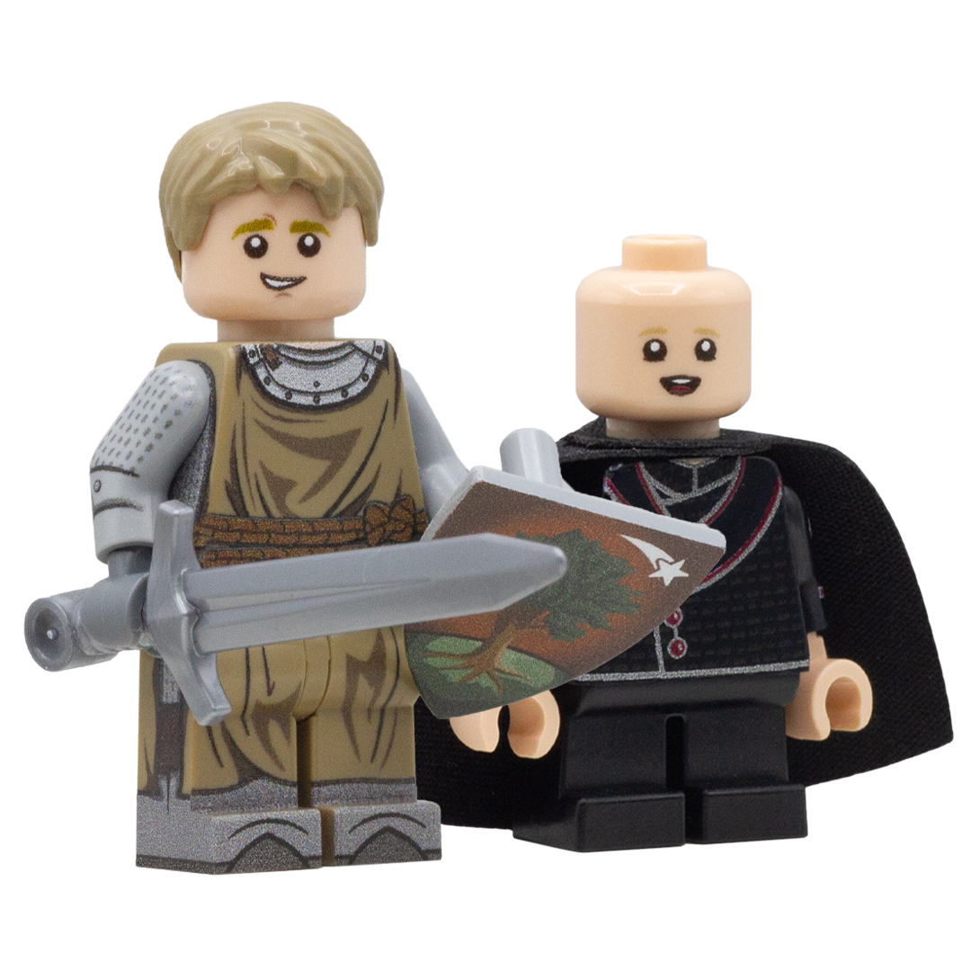A Knight of the Seven Kingdoms; Ser Duncan the Tall and Egg - Custom Design LEGO Minifigures
