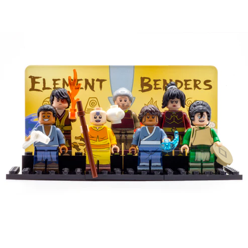 LEGO Avatar the Last Airbender; Aang, Katara, Sokka, Toph, Zuko, Uncle Iroh and Azula - Custom Design LEGO Minifigure Set