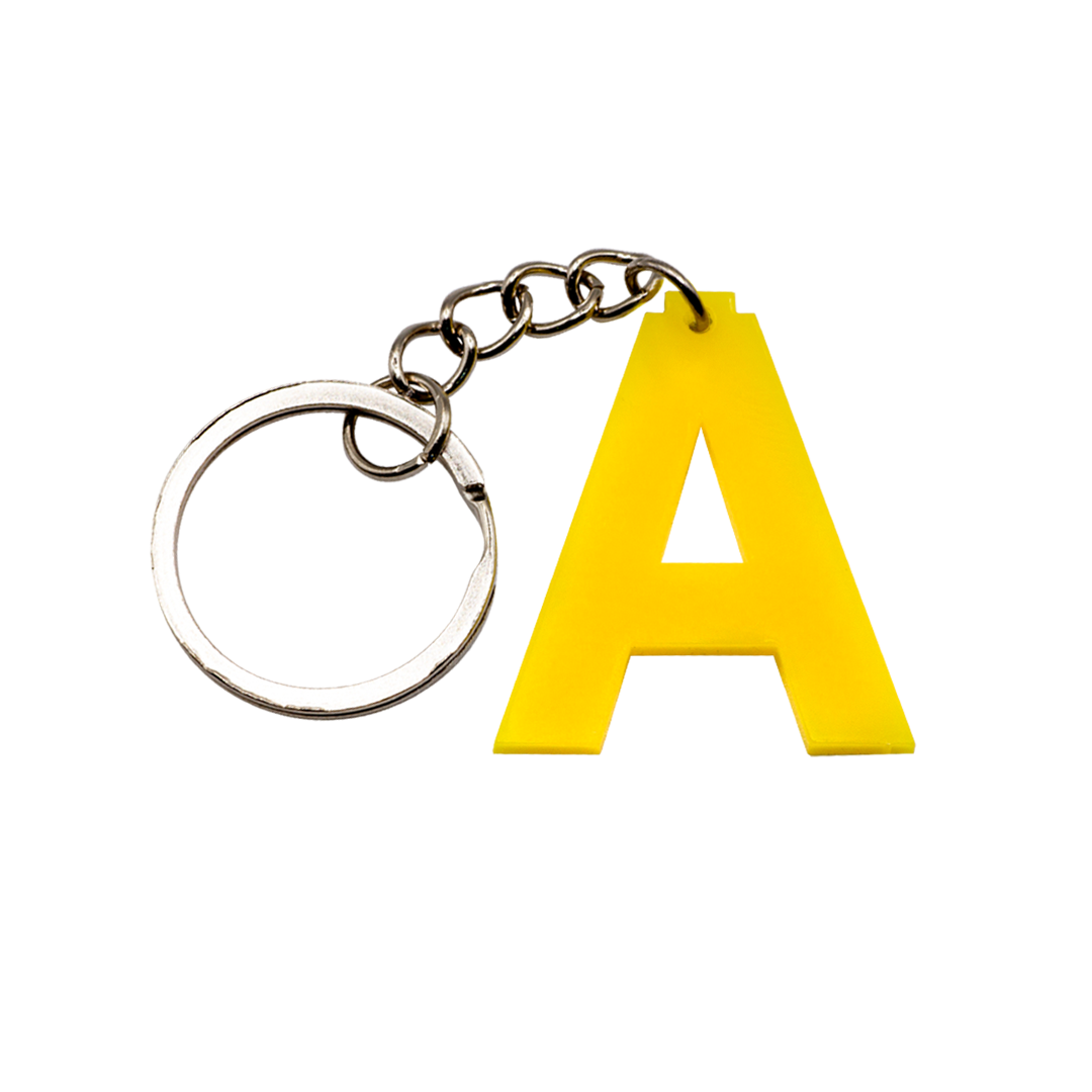 LEGO Acrylic Letter Keychain