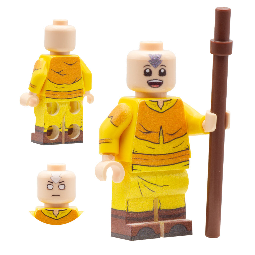 Aang; LEGO Avatar the Last Airbender - Custom Design LEGO Minifigure