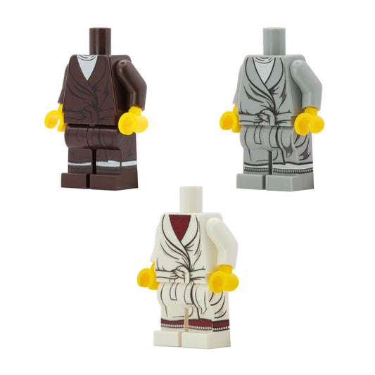 Dressing Gown (Various Colours) - Custom Design Minifigure Outfit