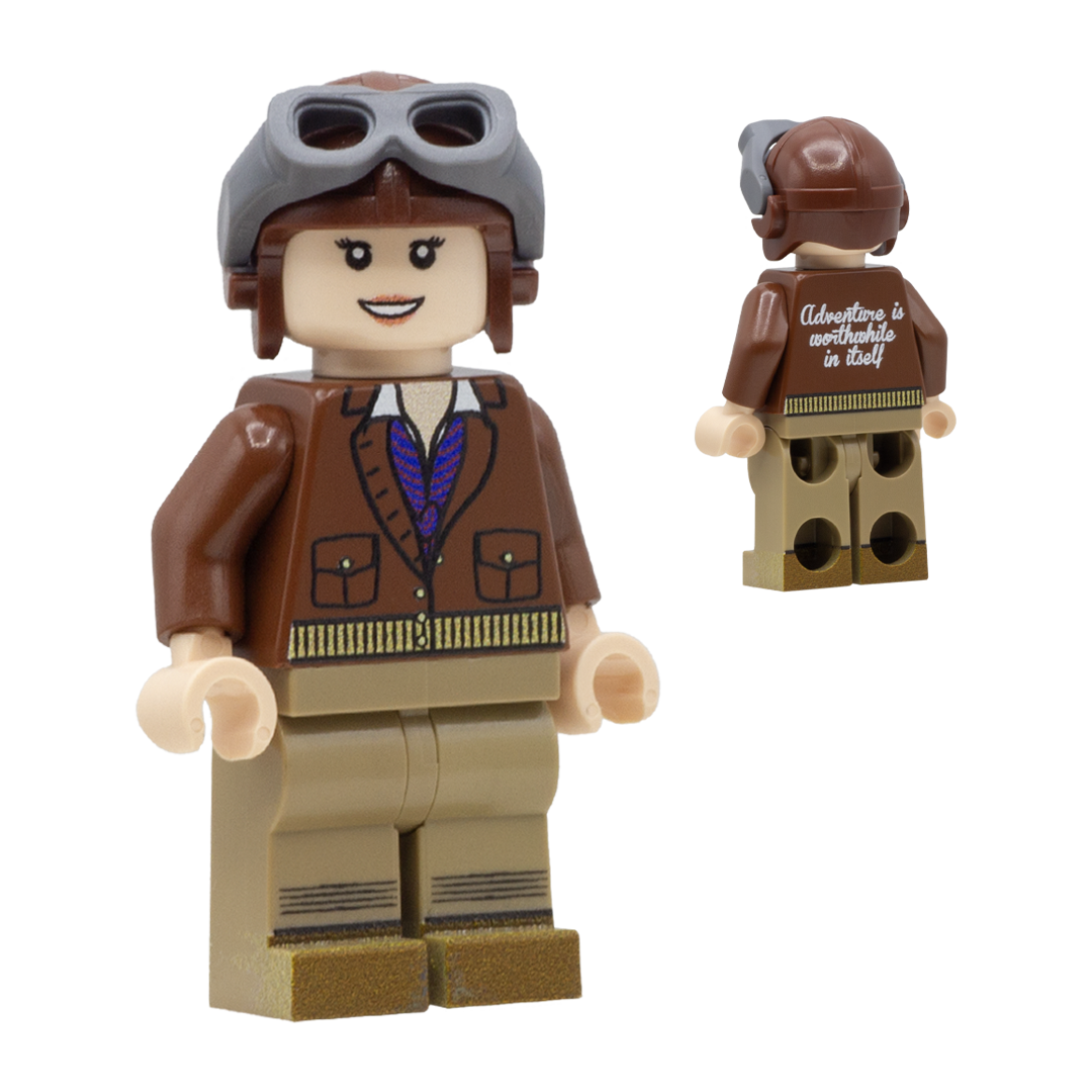 Amelia Earhart - Custom Design LEGO Minifigure