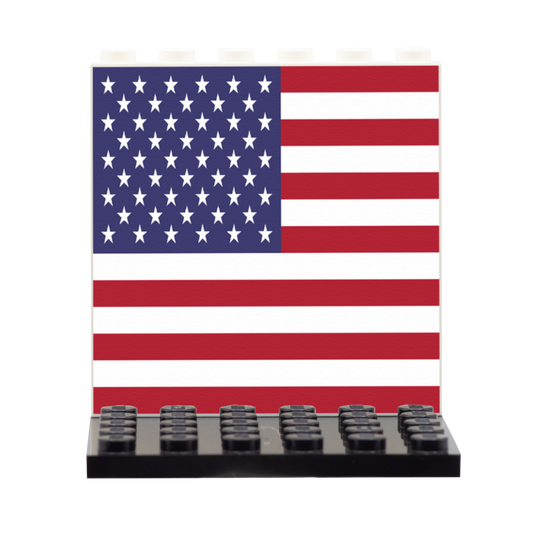 American Flag Back Panel - Custom Design Display Panel and Stand
