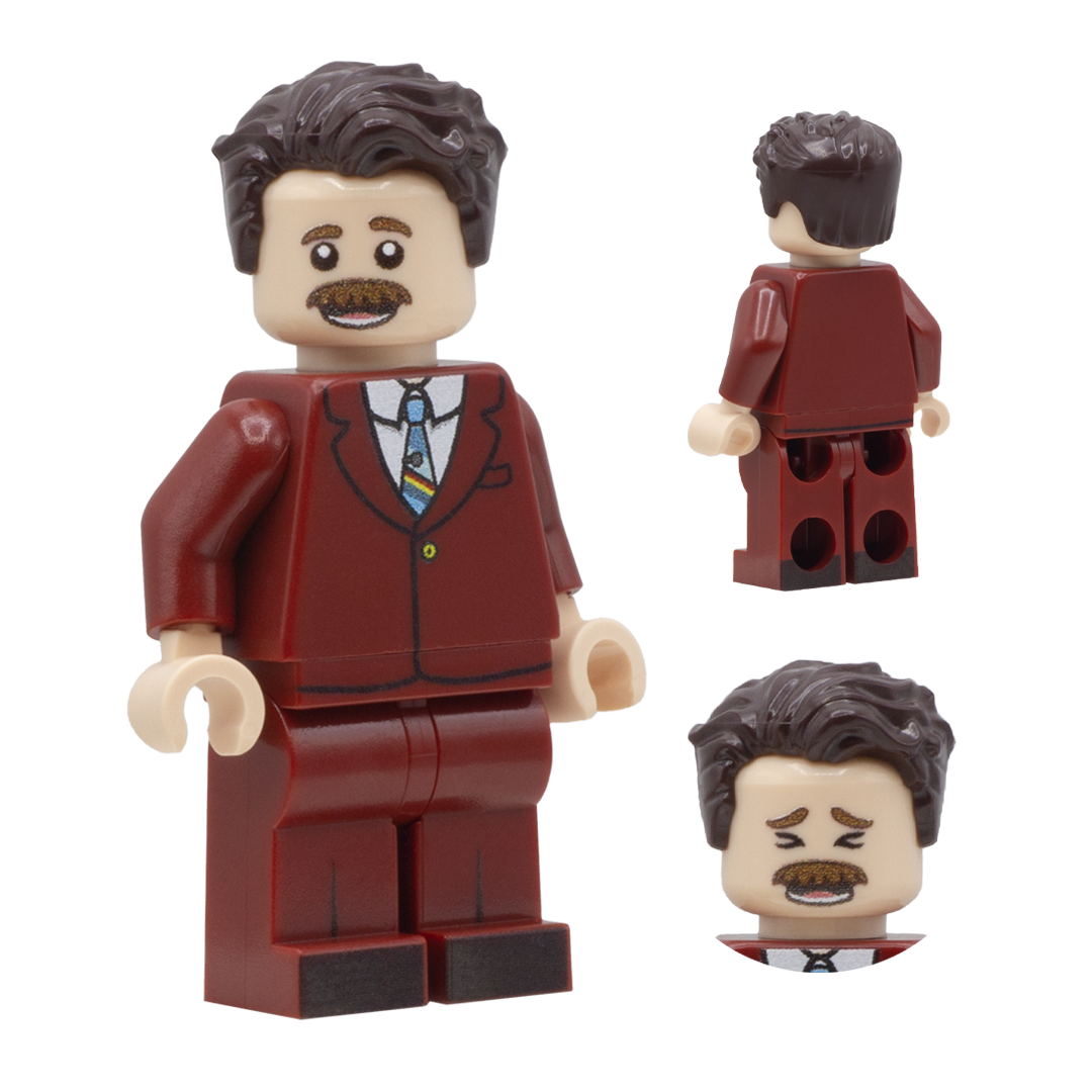 Anchorman - Ron Burgundy - Custom Design LEGO Minifigure