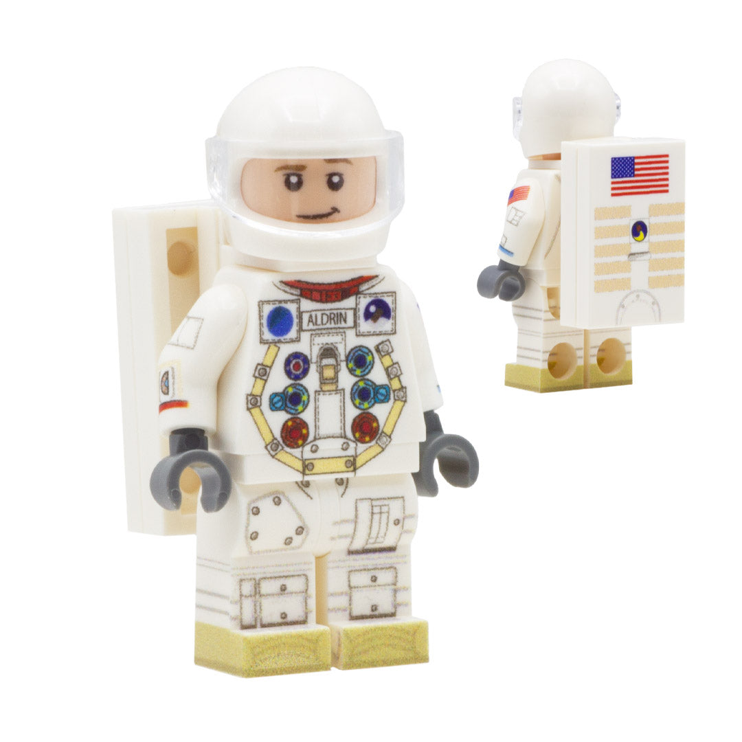 Buzz Aldrin from Apollo 11 - Custom Design LEGO Minifigure Set