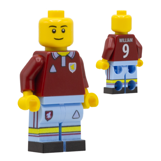 Personalised Aston Villa Kit - Custom Design Minifigure
