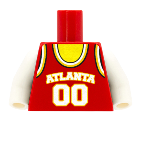 Atlanta Hawks (East Conference) - Custom Design Minifigure Torso