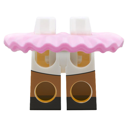 Pink Frilly LEGO Minifigure Skirt