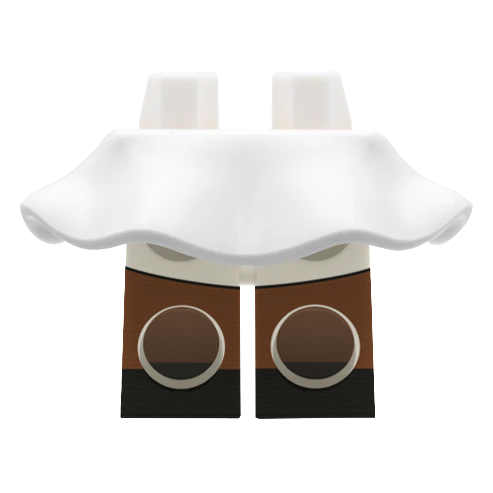 White LEGO Minifigure Skirt