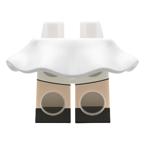 White LEGO Minifigure Skirt