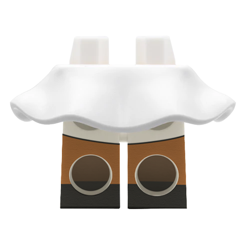 White LEGO Minifigure Skirt