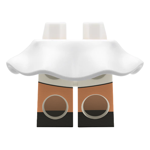 White LEGO Minifigure Skirt