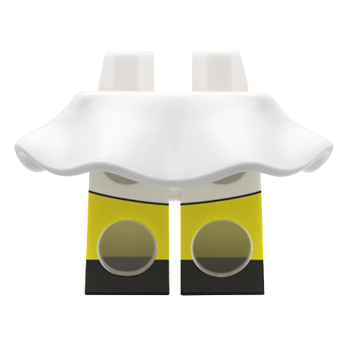 White LEGO Minifigure Skirt