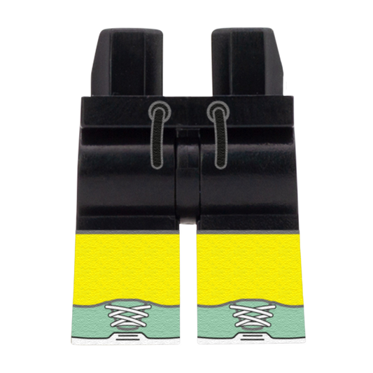 Black Running Shorts – Custom Printed Legs