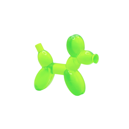 Green Balloon Dog (Translucent) - Minifigure Accessory