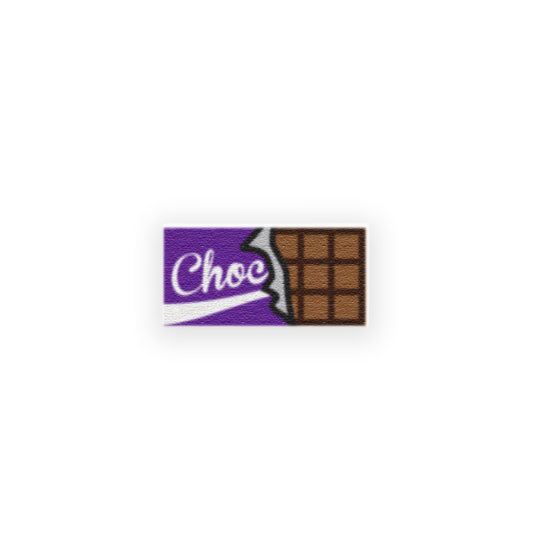 Pretend "Chocolate Bar" - Custom Printed LEGO Tile