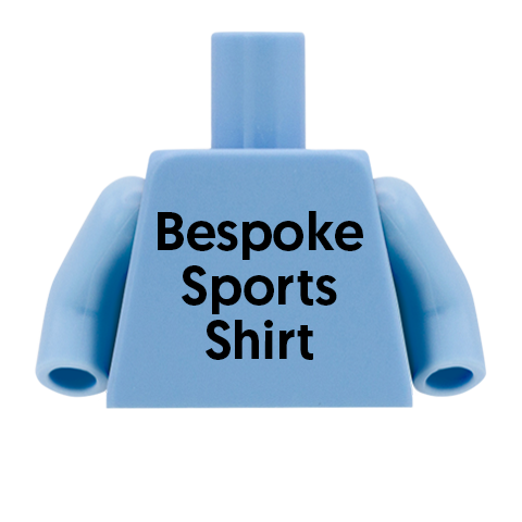 Personalised Sports Shirt (Any Team and Sport of your Choice) - Custom Design Minifigure Torso