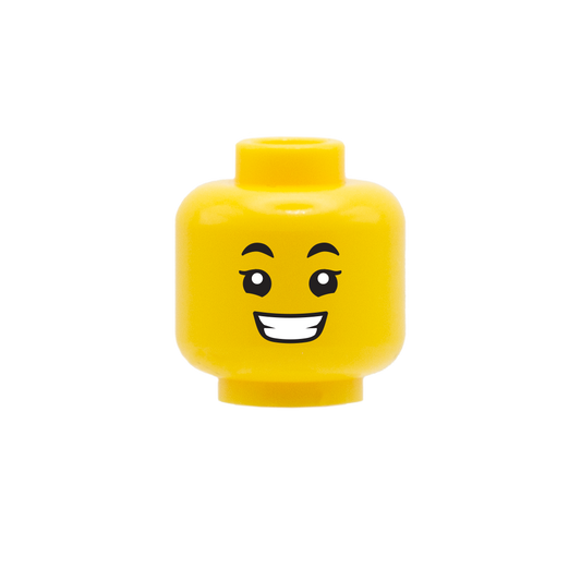 Big Grin / Shocked - LEGO Minifigure Head