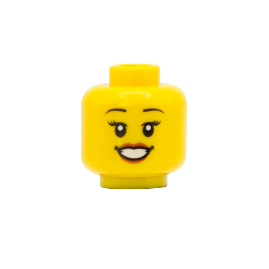 Big Grin / Eyes Closed Happy - LEGO Minifigure Head