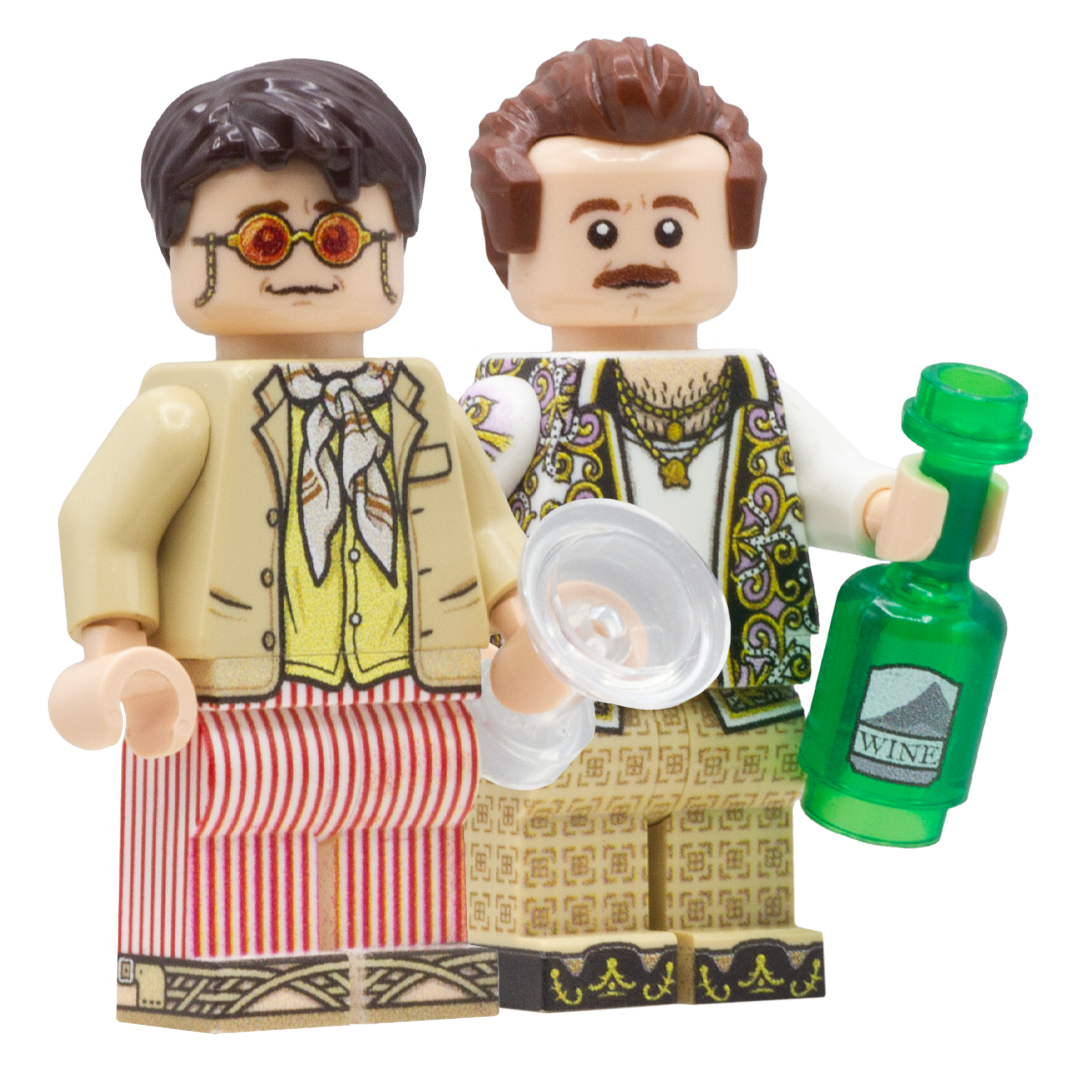 The Birdcage; Robin Williams, Nathan Lane - Custom Design LEGO Minifigures